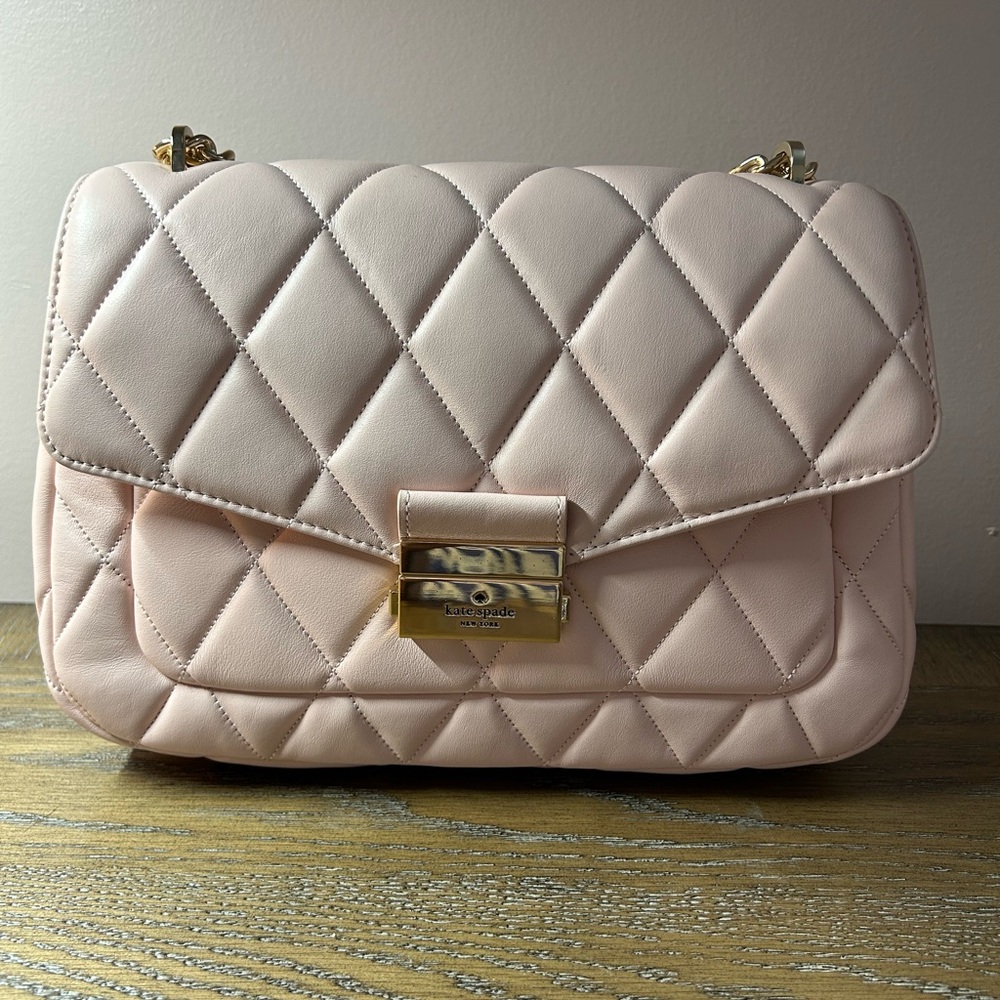 Kate Spade Blush Quilted Shoulder Bag